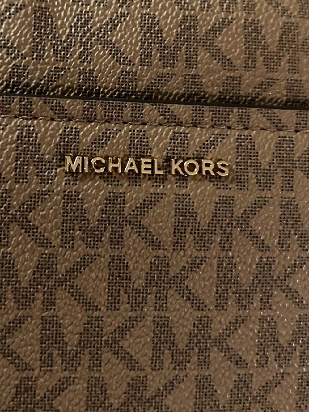 NWT MICHAEL Michael Kors Jet Set Small Signature Logo Camera Crossbody Brown - Picture 5 of 8